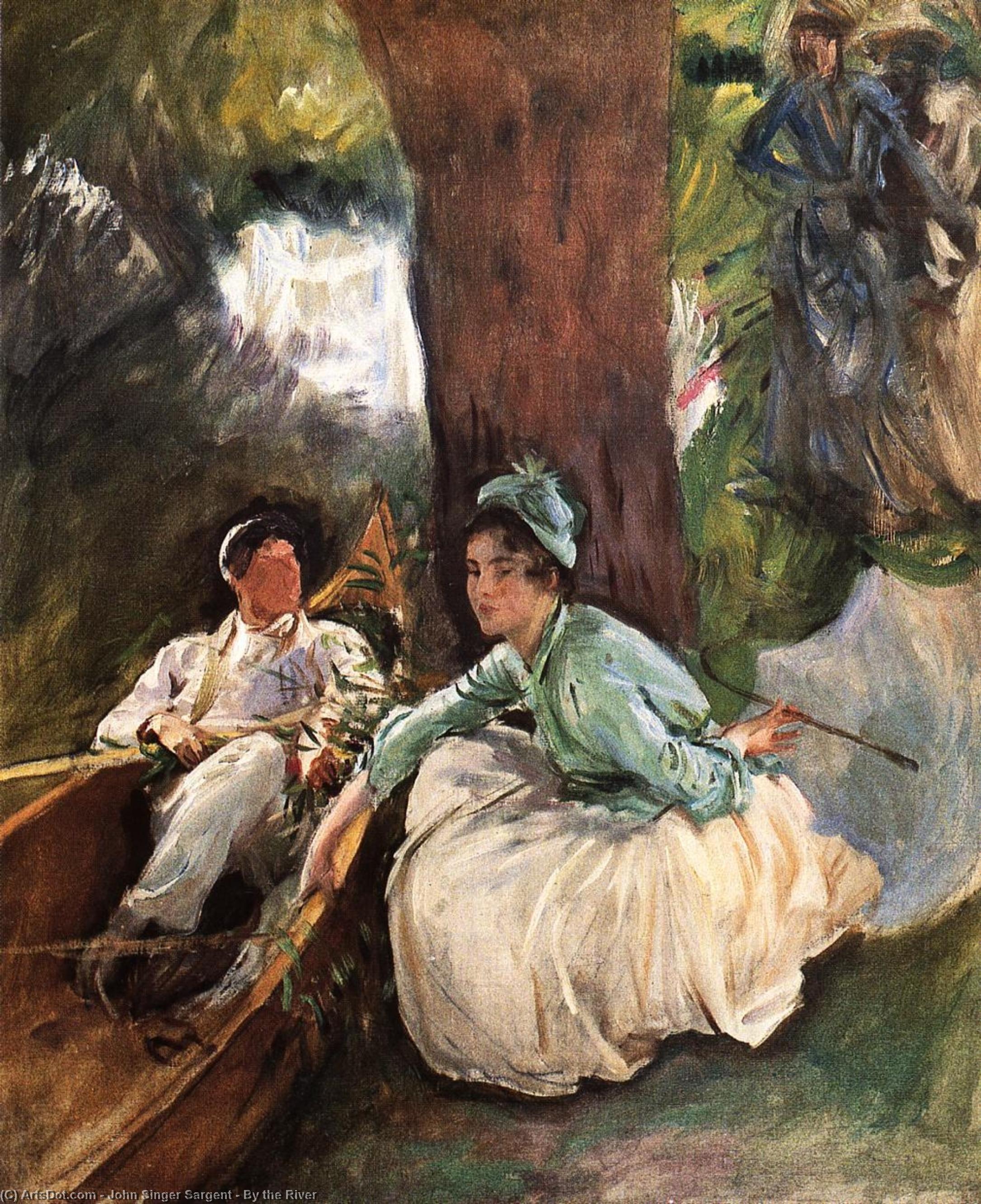 By The River — John Singer Sargent