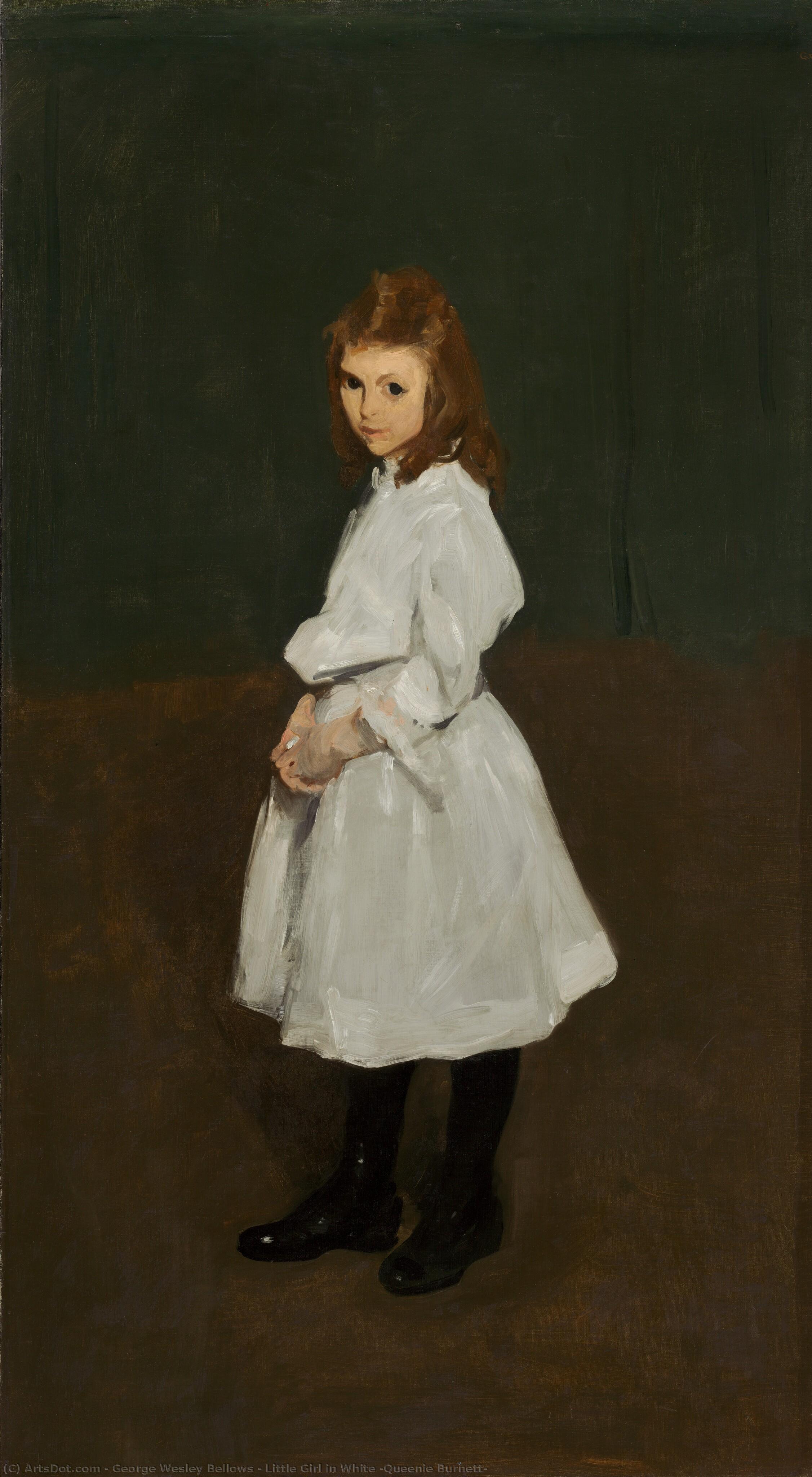Little Girl In White (queenie Burnett) — George Wesley Bellows