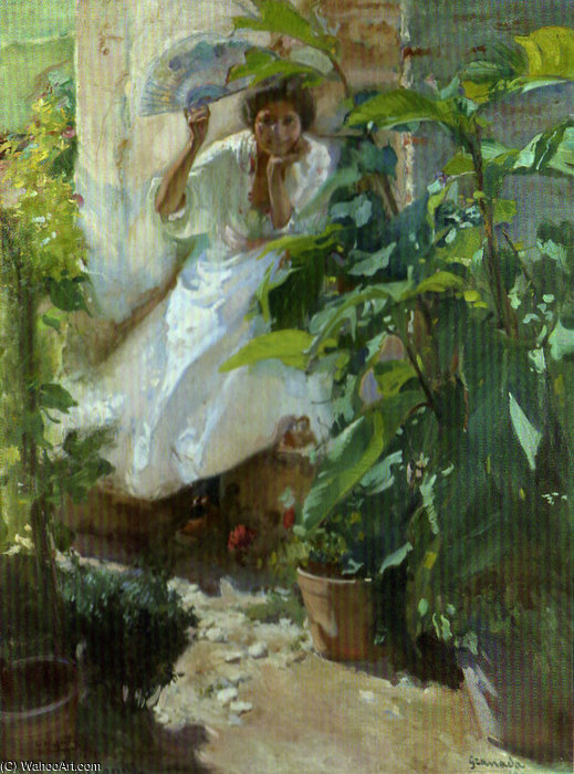 Escena En El Jardin — Jose Maria Lopez Mezquita