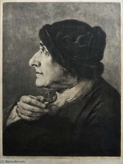 The Head Of A Man With Spectacles — Thomas Frye