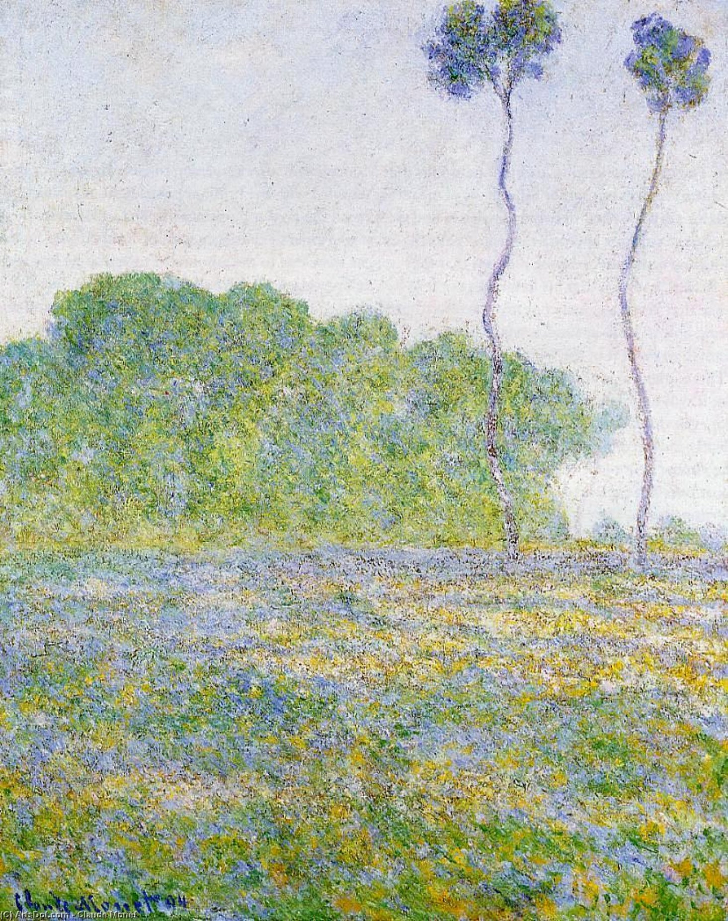 Springtime. Meadow At Giverny — Claude Monet