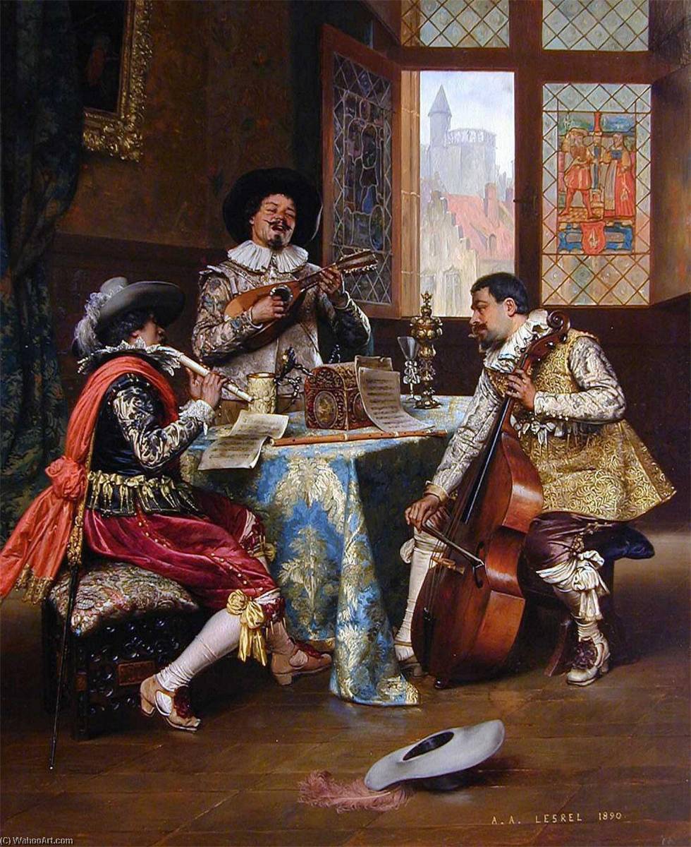 The Musical Trio — Adolphe Alexander Lesrel
