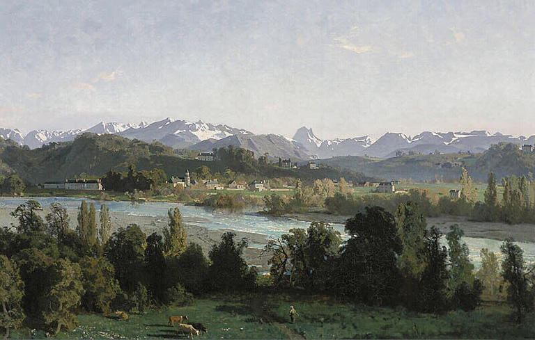 Gelos Et La Chaîne Des Pyrénées — Galos Victor