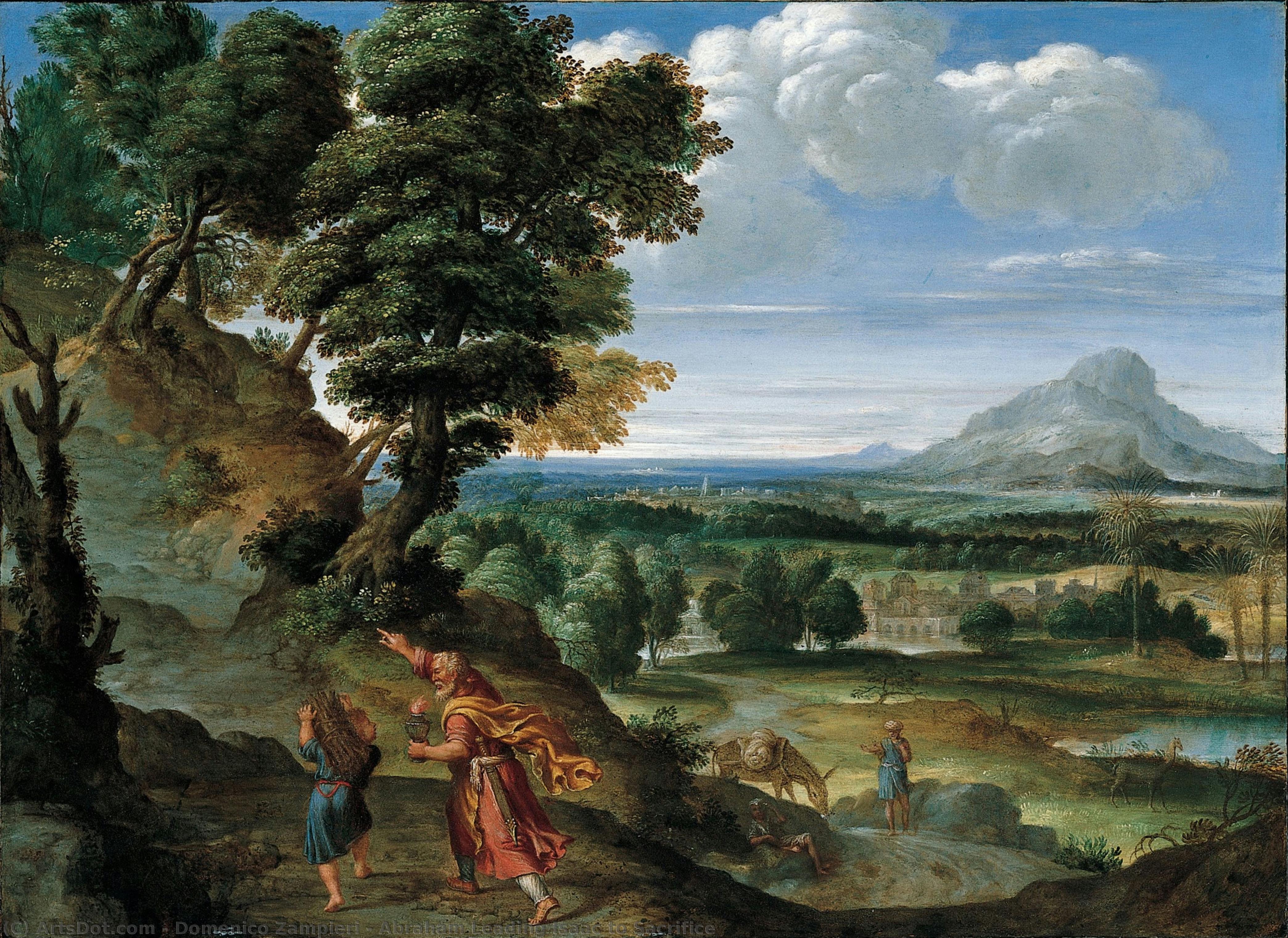 Abraham Leading Isaac To Sacrifice — Domenichino