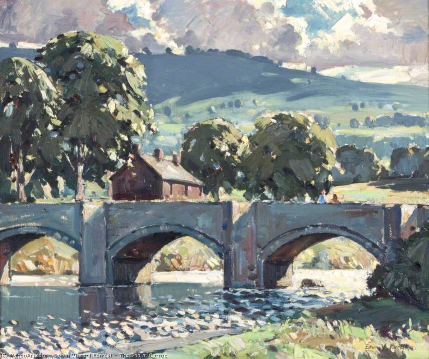 The Dee At Carrog — Edwin Vincent Forrest
