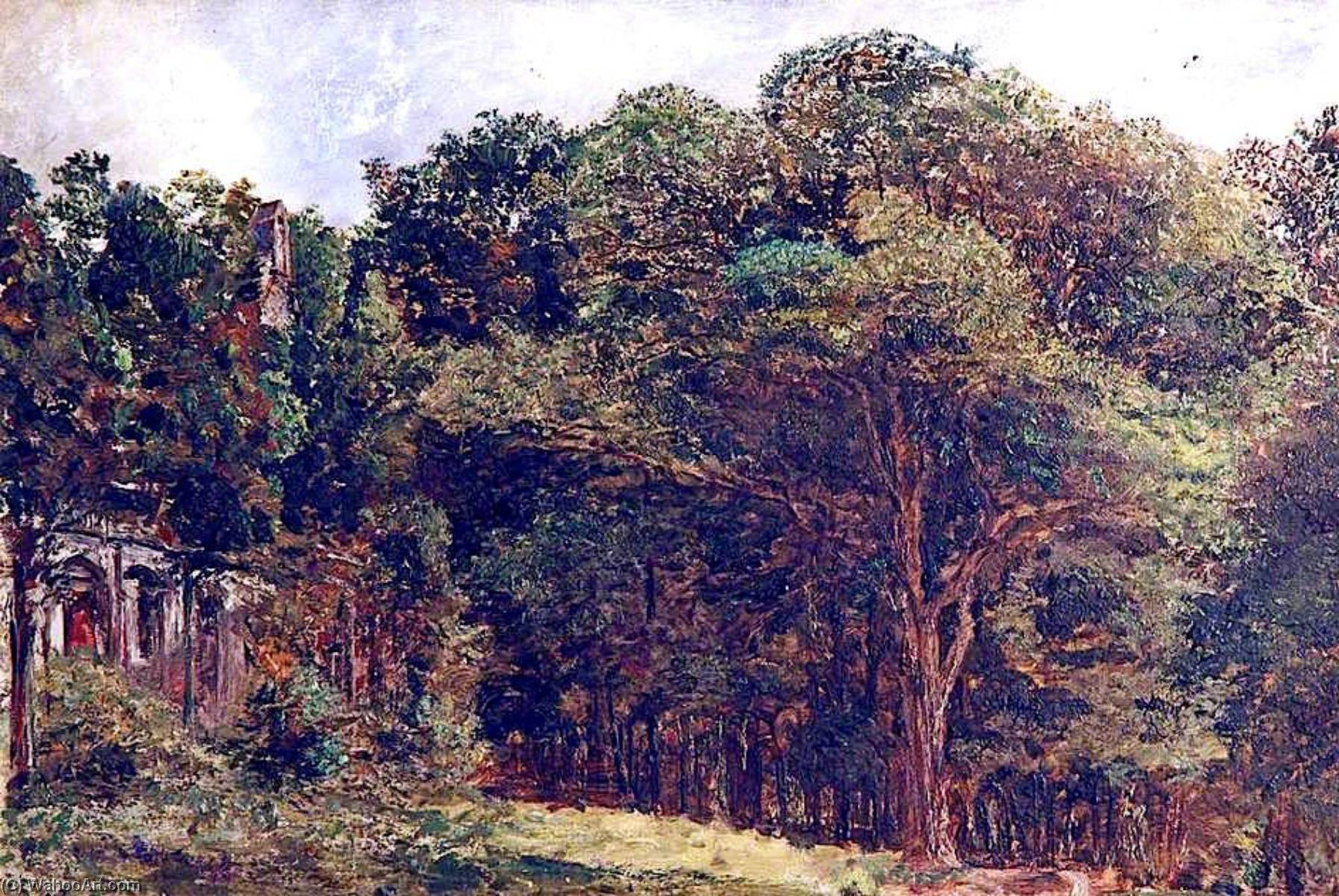 Landscape With Trees And A Ruin — William Davis