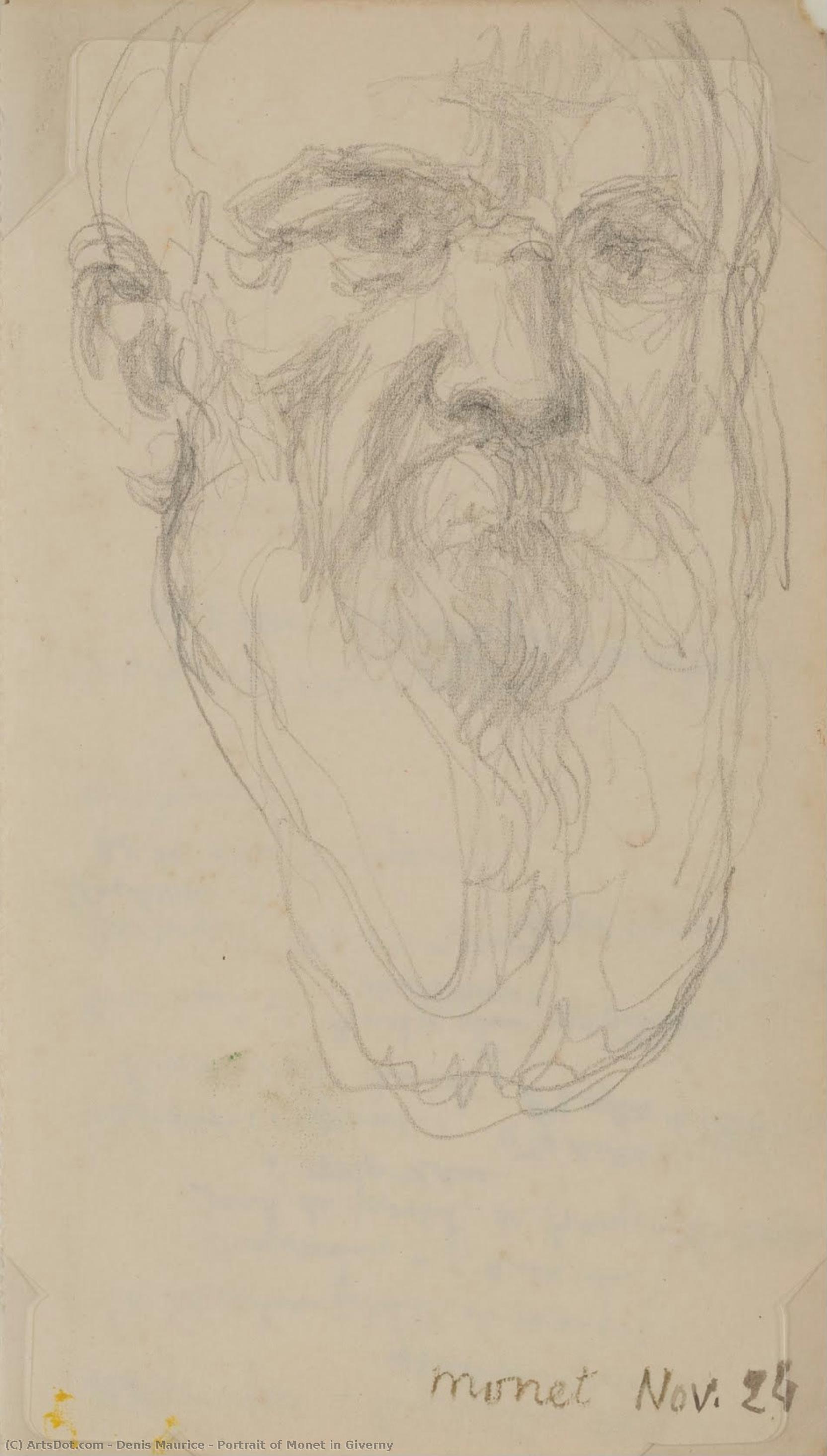 Portrait Of Monet In Giverny — Denis Maurice