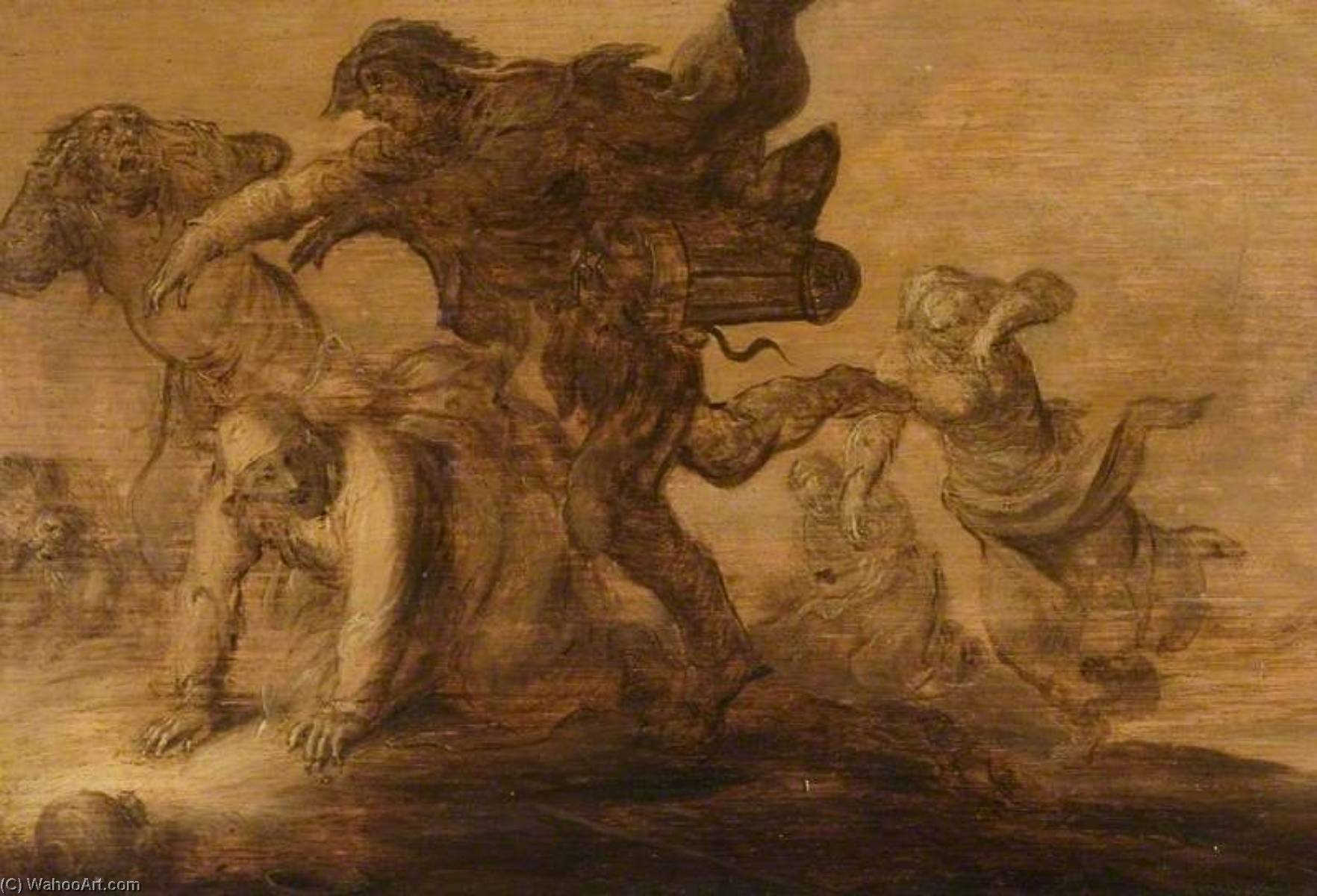 Peasants Fleeing (witchcraft) — Адриаан Питерс Ван Дер Вэнне