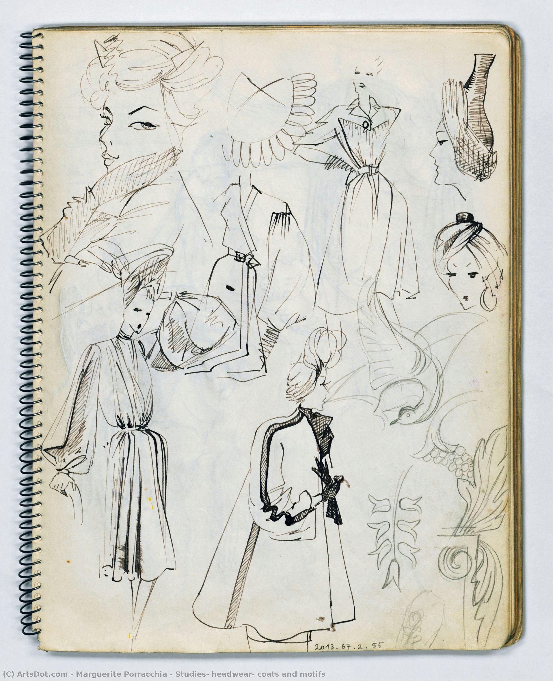 Studies: Headwear, Coats And Motifs — Marguerite Porracchia