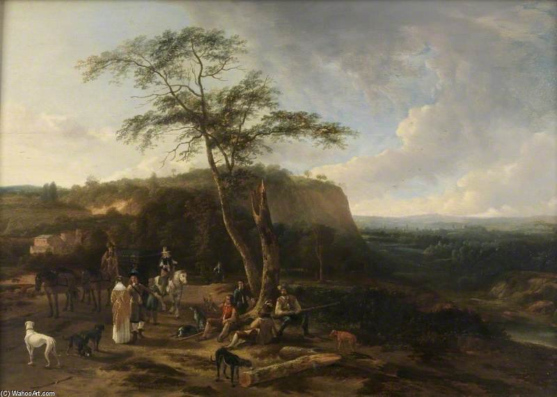 Landscape With A Fowling Party — Jacob Esselens