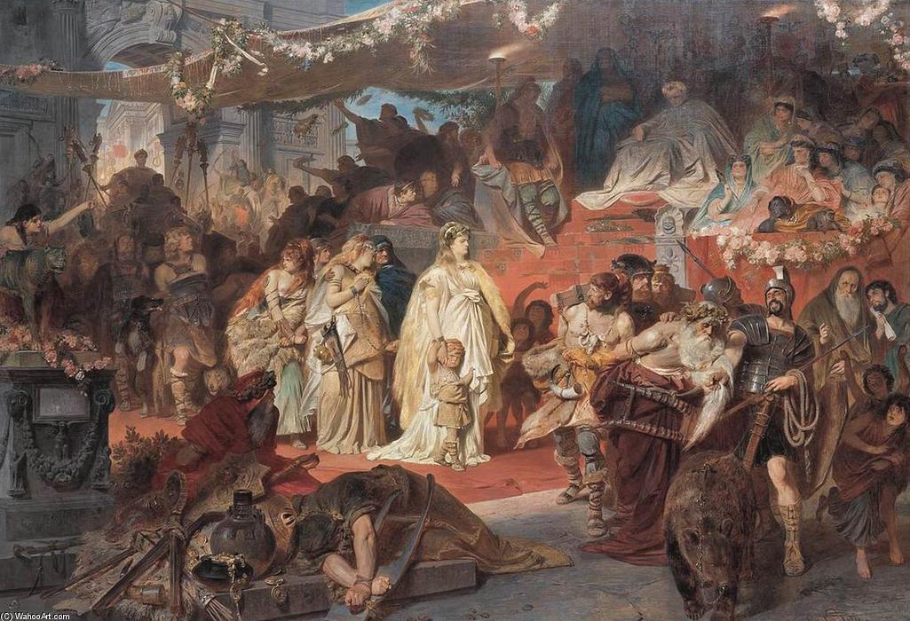 Thusnelda Led In Germanicus' Triumph — Karl Theodor Von Piloty