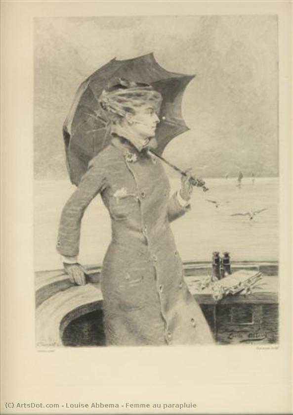 Femme Au Parapluie — Louise Abbéma