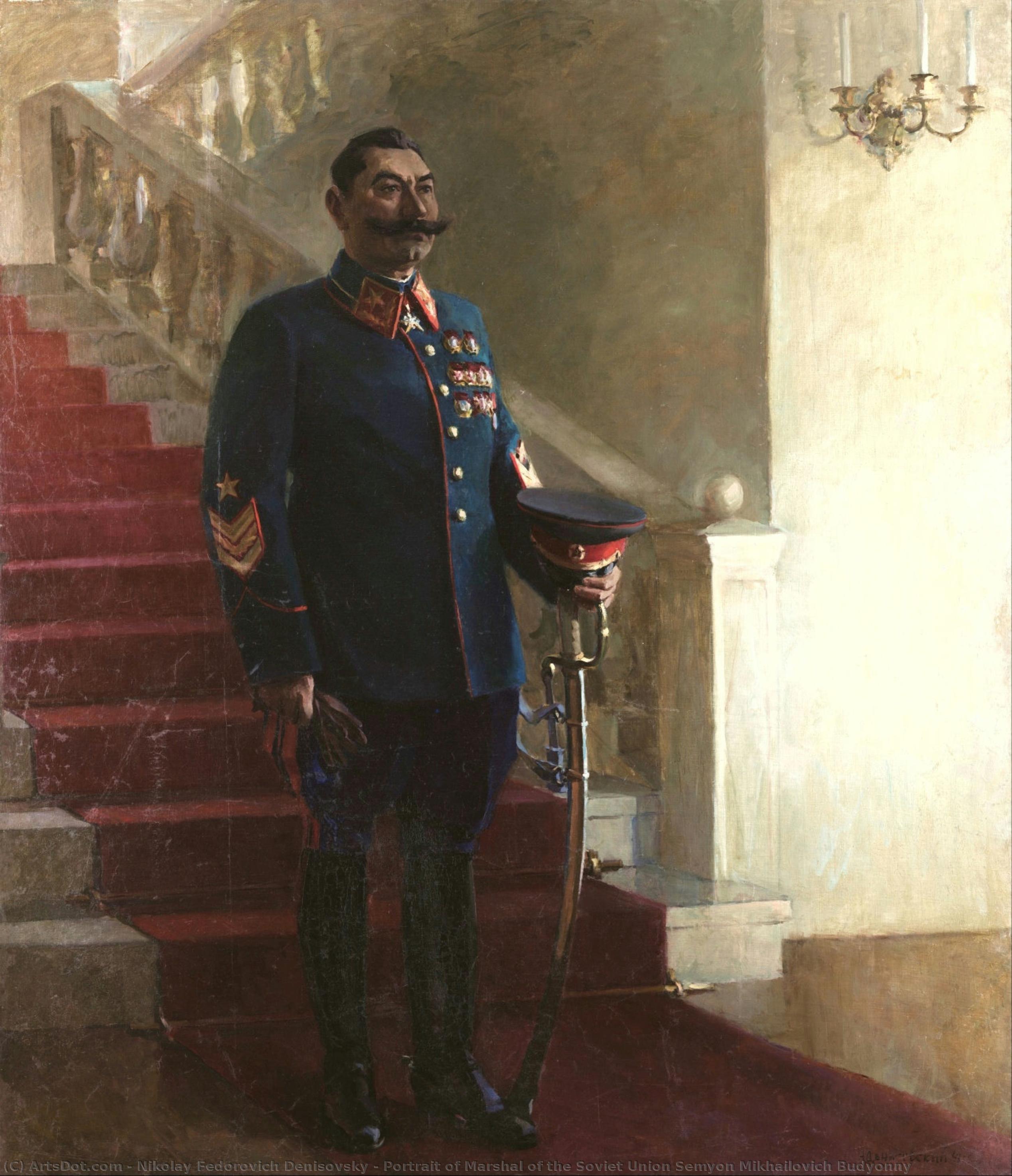 Portrait Of Marshal Of The Soviet Union Semyon Mikhailovich Budyonny — Nikolay Fedorovich Denisovsky
