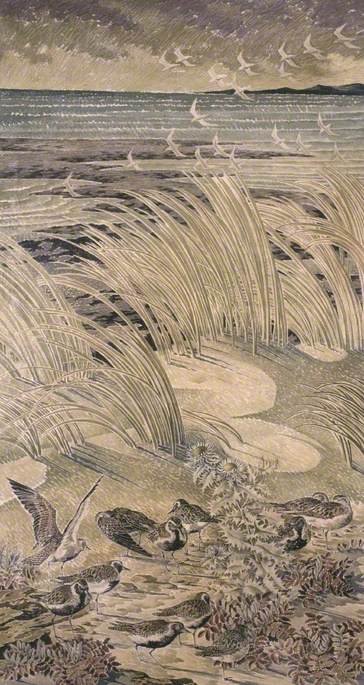 Birds On The Seashore (from The 'dance Of Life' Mural, Panel 4) — Mildred 'elsi' Eldridge
