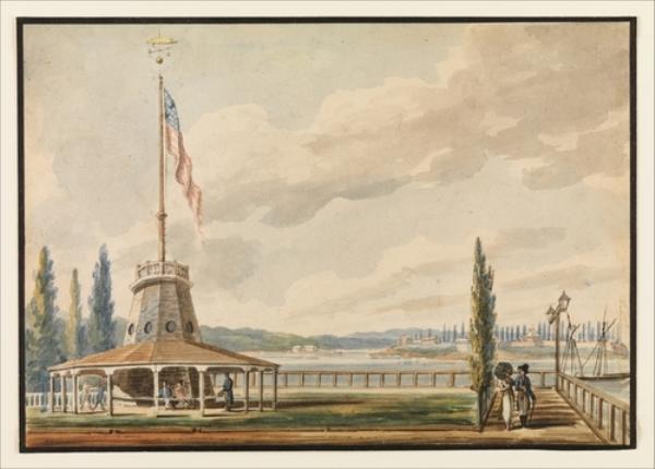 The Traveler's First View Of New York-the Battery And Flagstaff — Pavel Petrovich Svinin