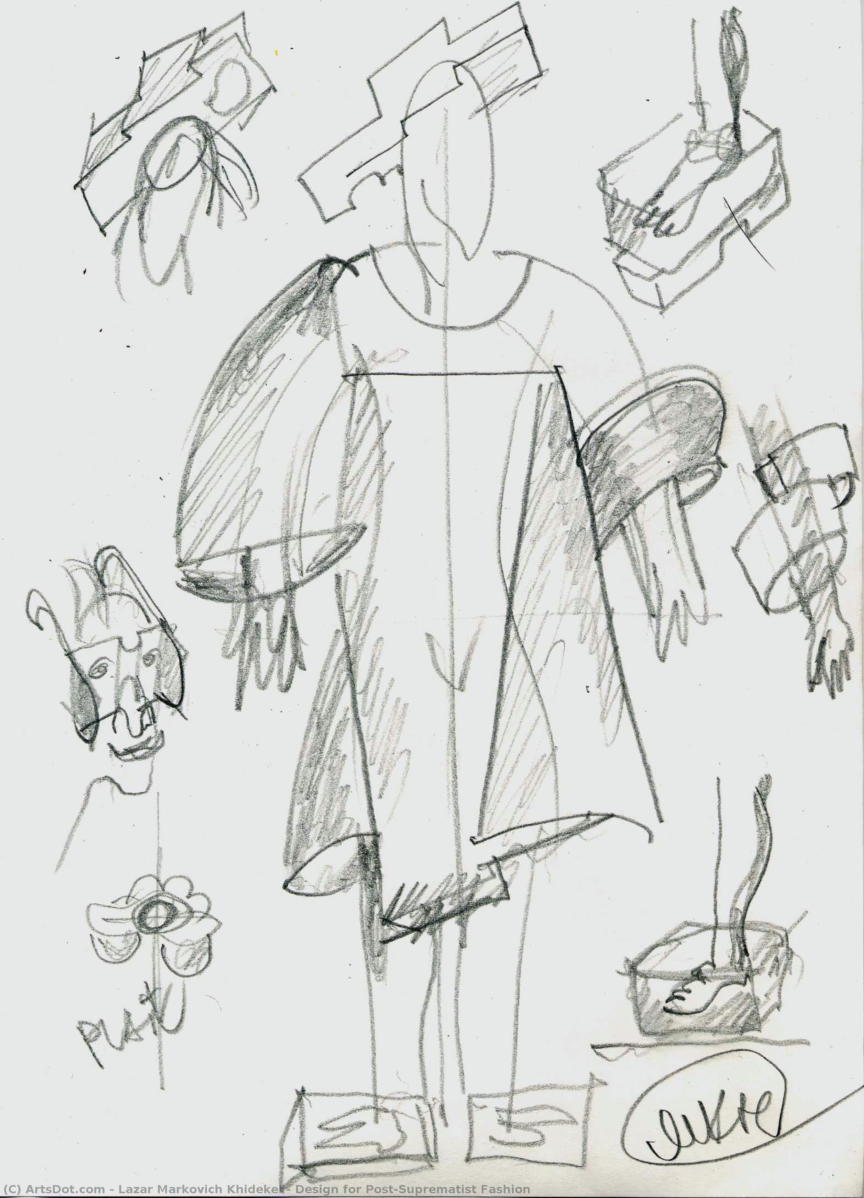 Design For Post-suprematist Fashion — Lazar Markovič Hidekel