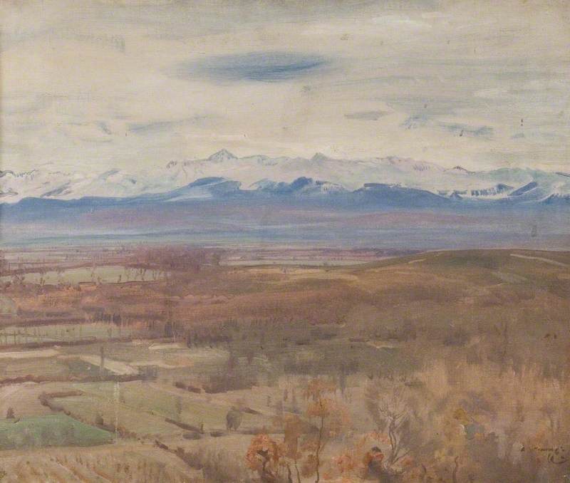 A View Of The Pyrenees From Pau — Алфред Џејмс Менингс