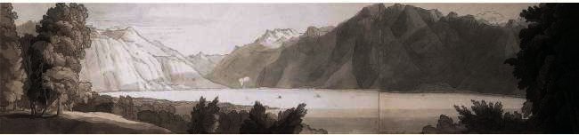 The Head Of The Lake Of Geneva From Vevay — John White Abbott