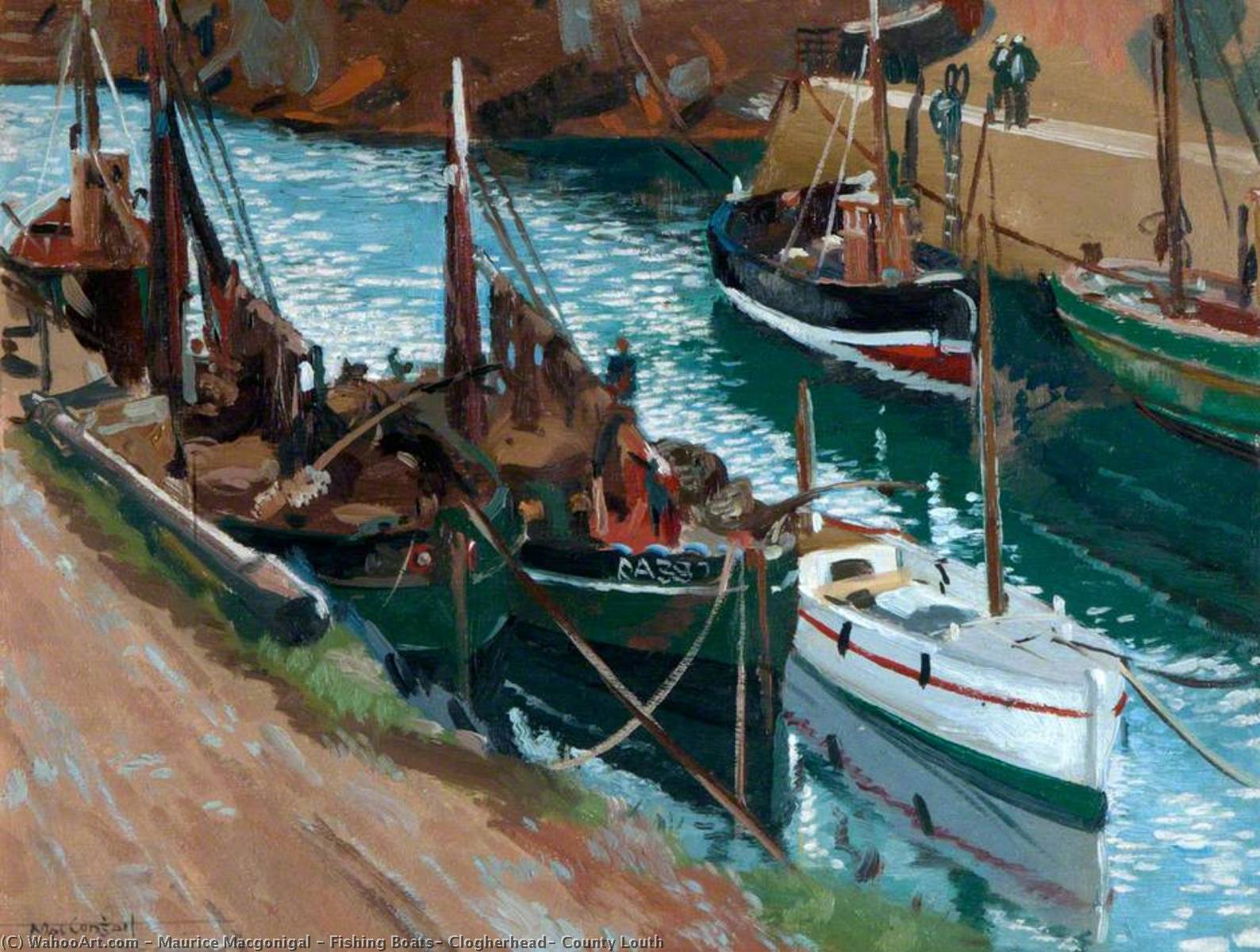 Fishing Boats, Clogherhead, County Louth — Maurice Macgonigal