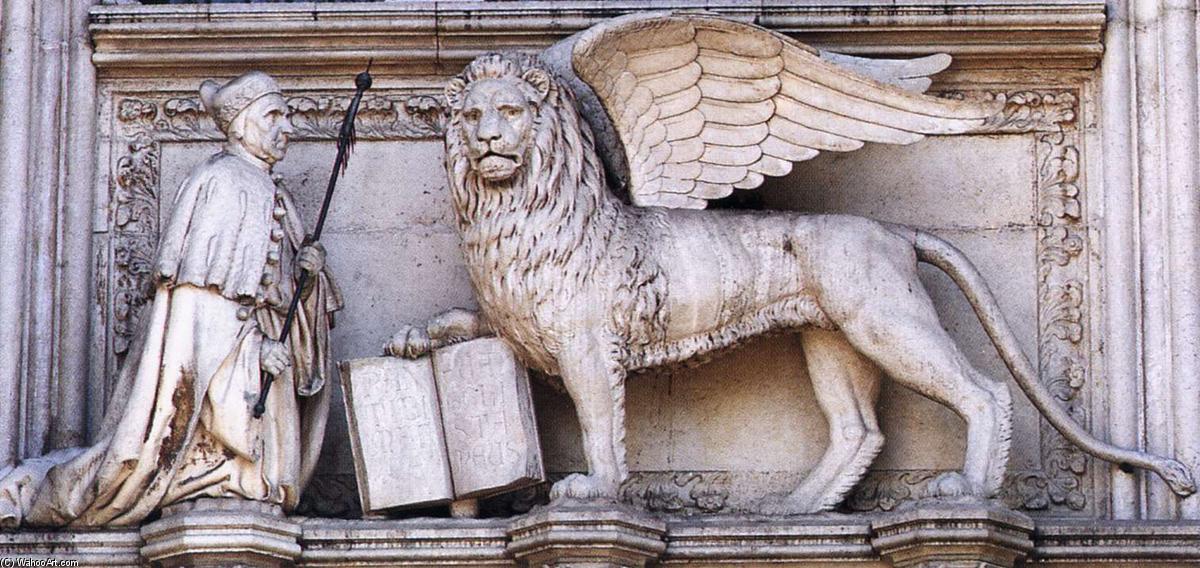 Doge Francesco Foscari Kneeling Before The Lion Of St Mark — Bartolomeo Bon