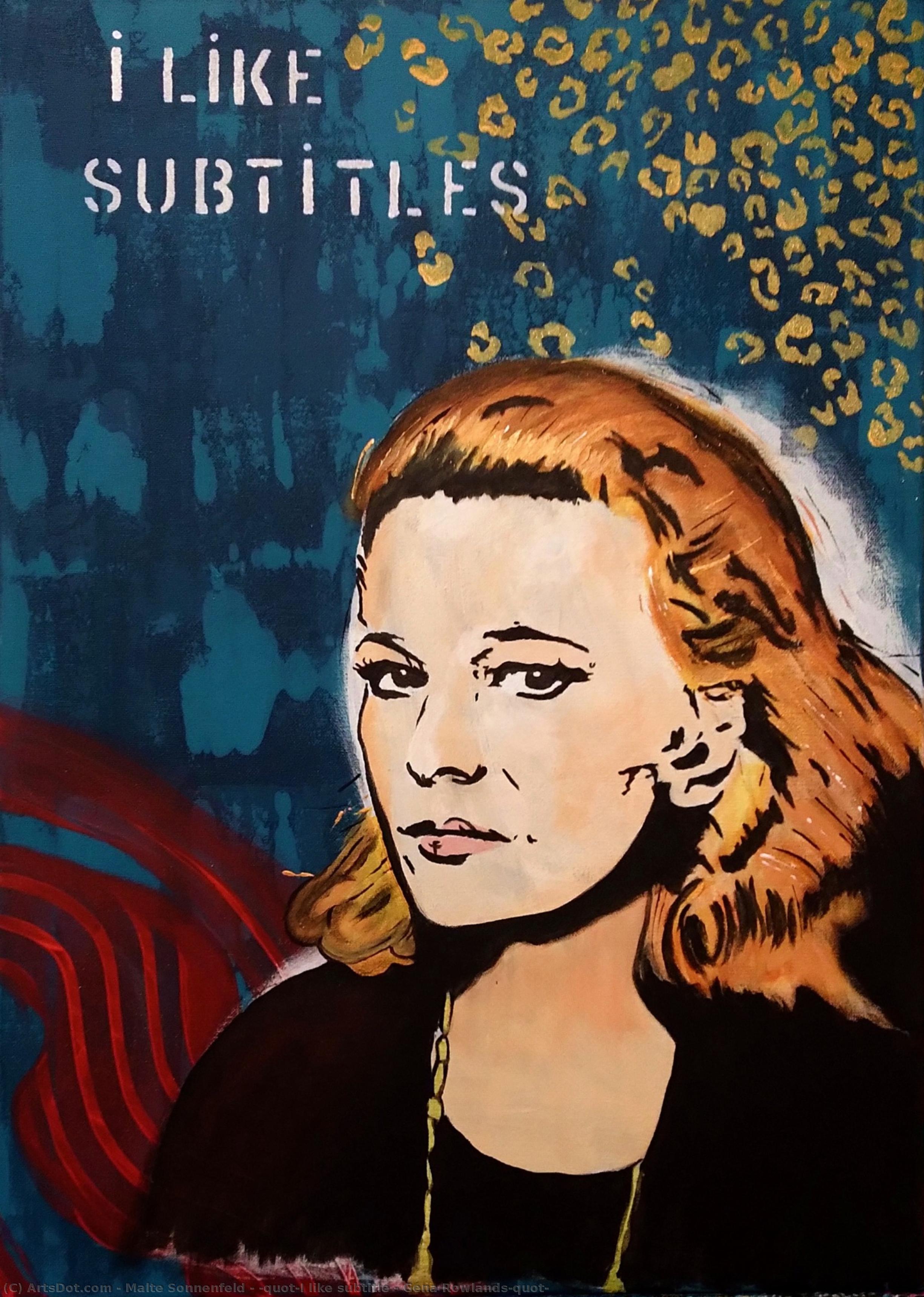 ^quot;i Like Subtitle - Gena Rowlands^quot; — Malte Sonnenfeld