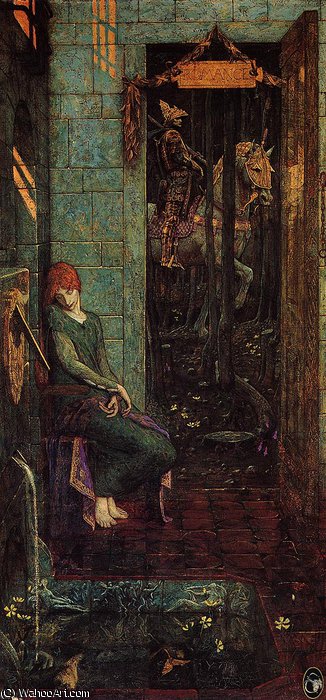 Obinsonfrederickcayley Owain Departs From Landine — Edward Coley Burne-jones