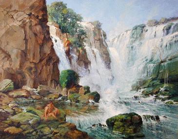 English Iguazu Falls Português Cataratas Do Iguaçu — Antonio Parreiras