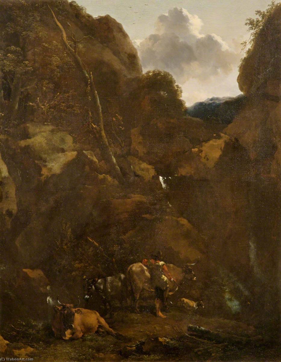 Landscape With Cattle — Nicolaes Pietersz. Berchem