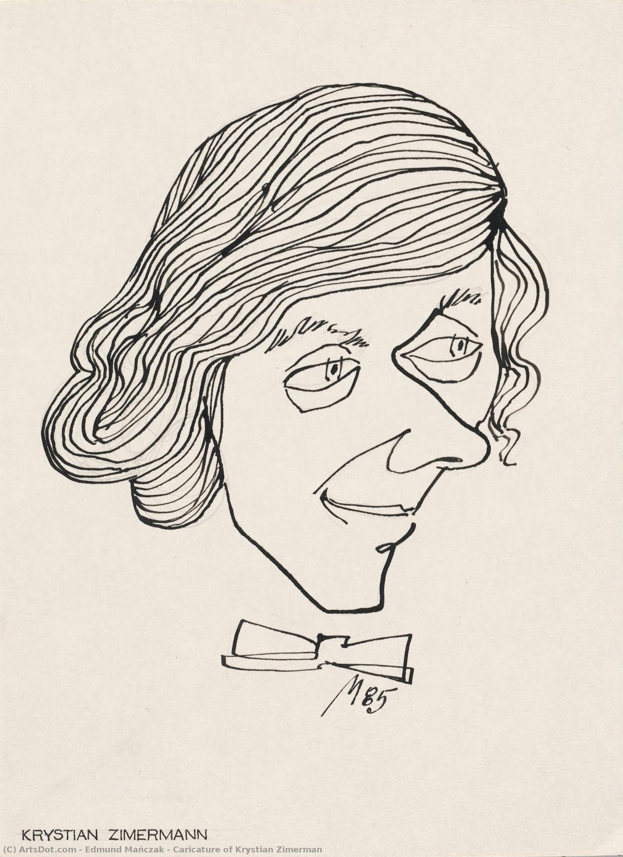 Caricature Of Krystian Zimerman — Edmund Mańczak