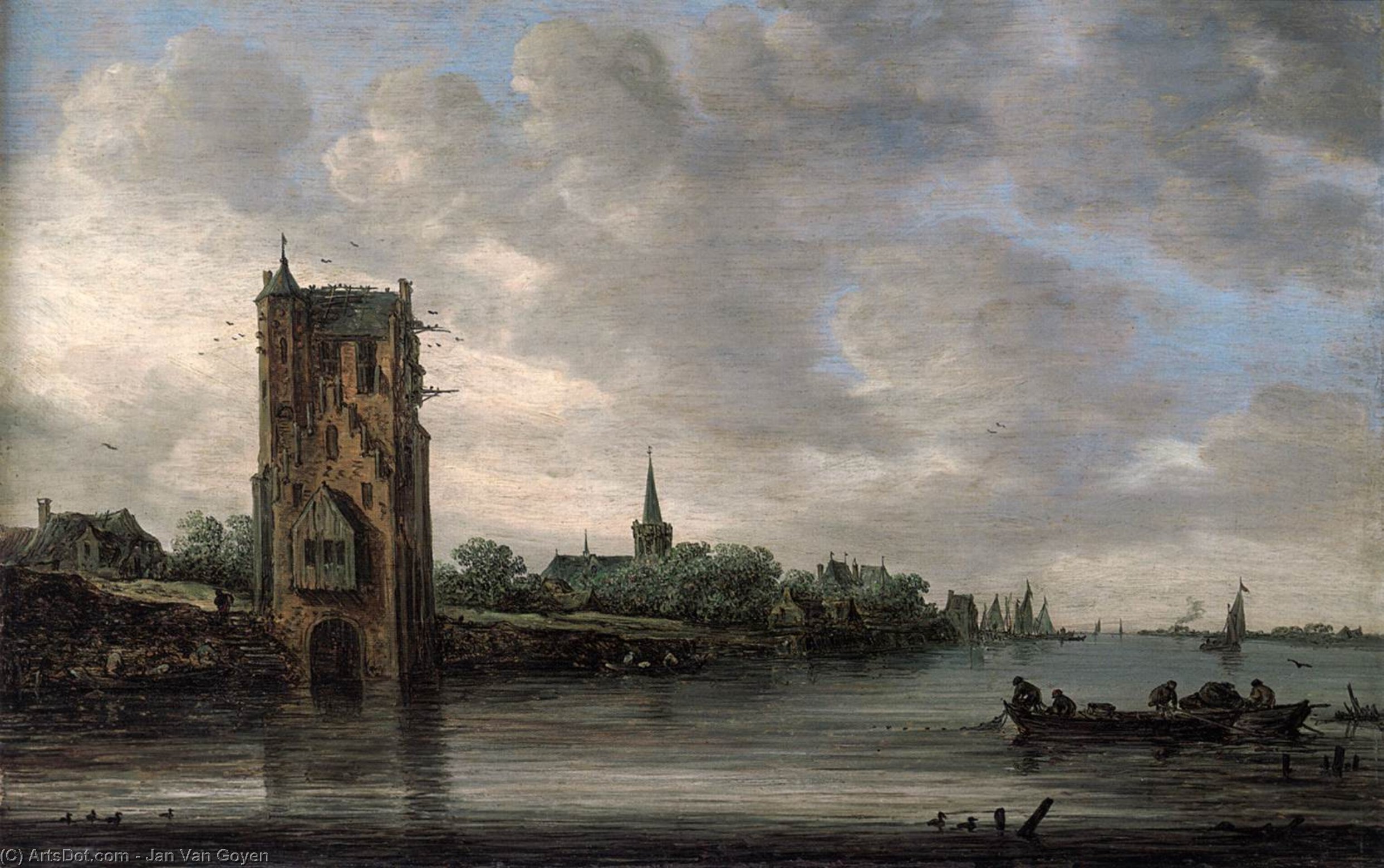 The Pelkus Gate Near Utrecht — Jan Josephszoon Van Goyen