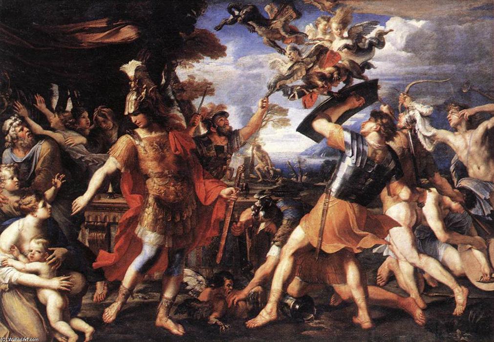 Aeneas And His Companions Fighting The Harpies — François Perrier