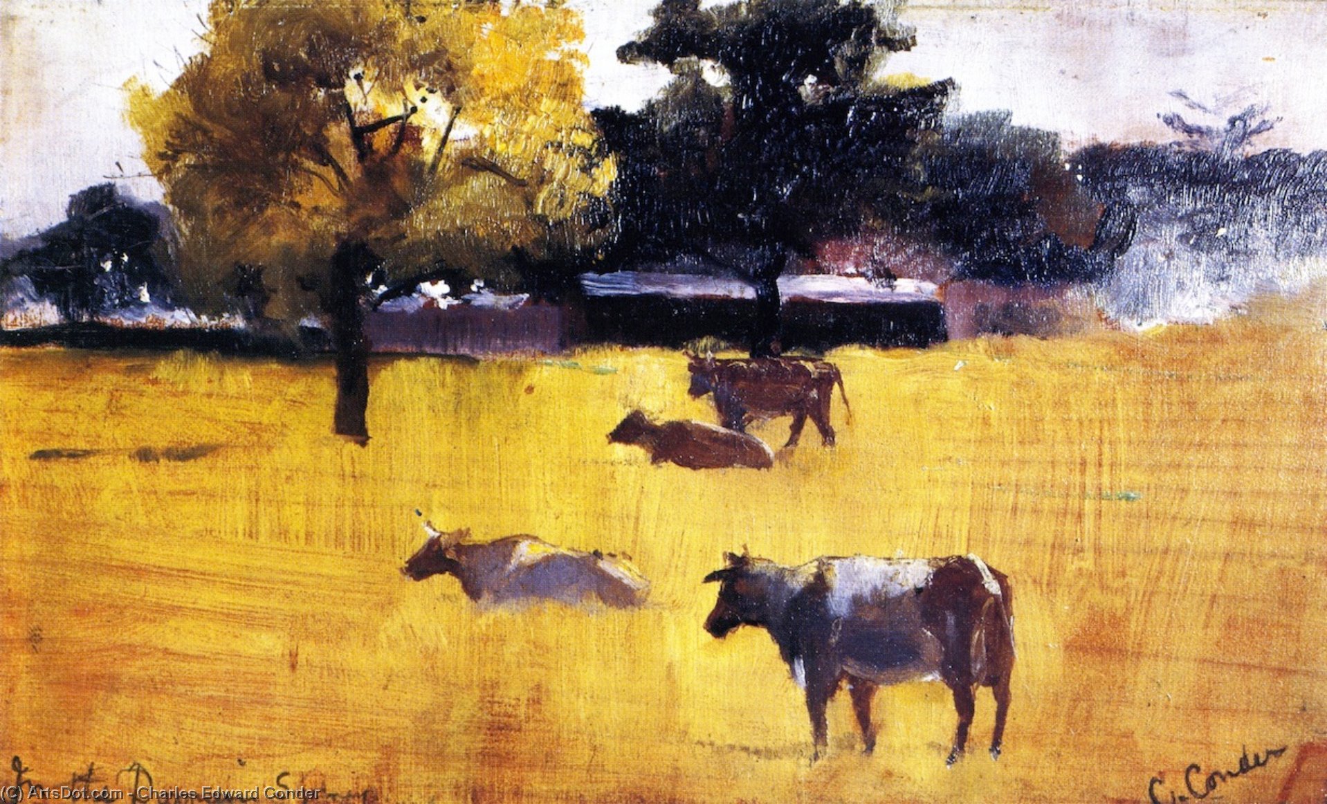In The Domain, Sydney — Charles Edward Conder