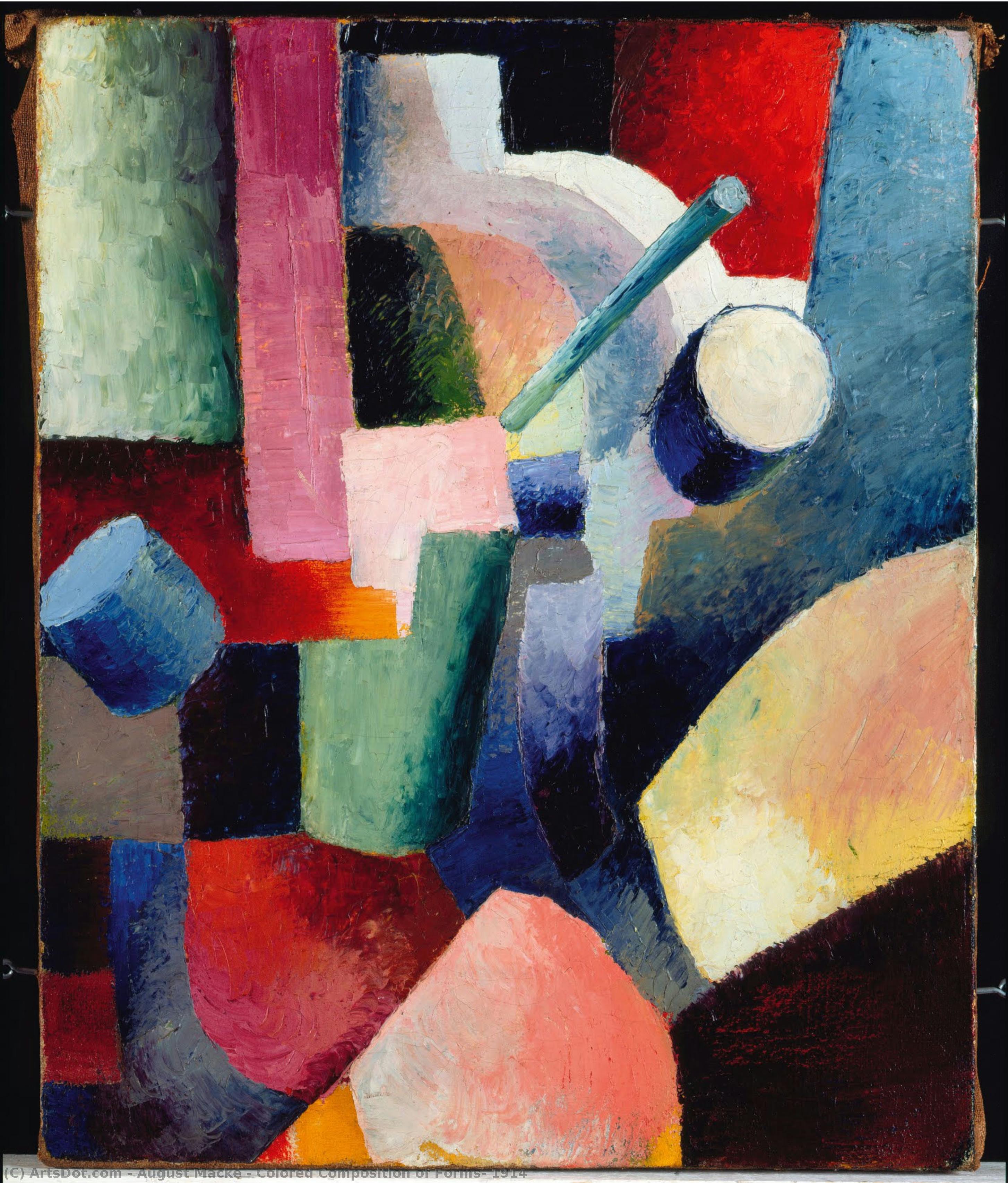 Colored Composition Of Forms, 1914 — Август Макке