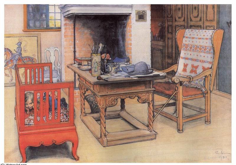 Peek-a-boo — Carl Larsson