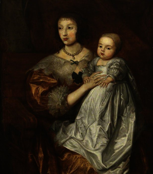 Queen Henrietta Maria, And Her Son Charles, Prince Of Wales, Later Charles Ii — Sir Anthony Van Dyck