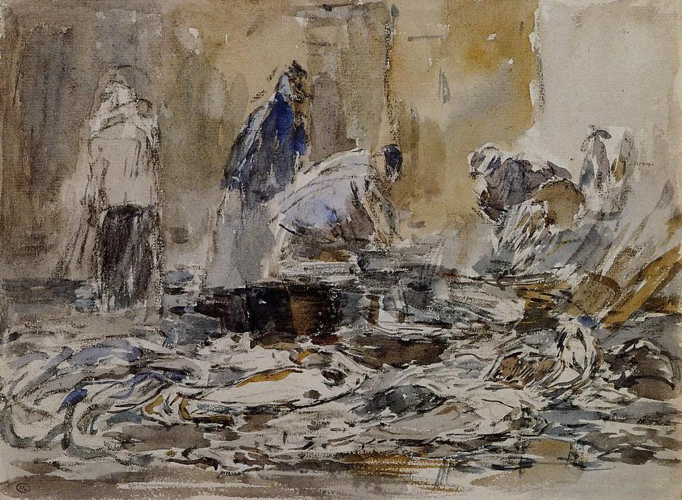 Mercado De Pescado — Eugène Louis Boudin