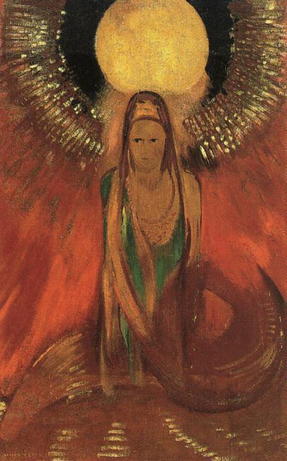 The Flame (also Known As Goddess Of Fire) — Odilon Redon