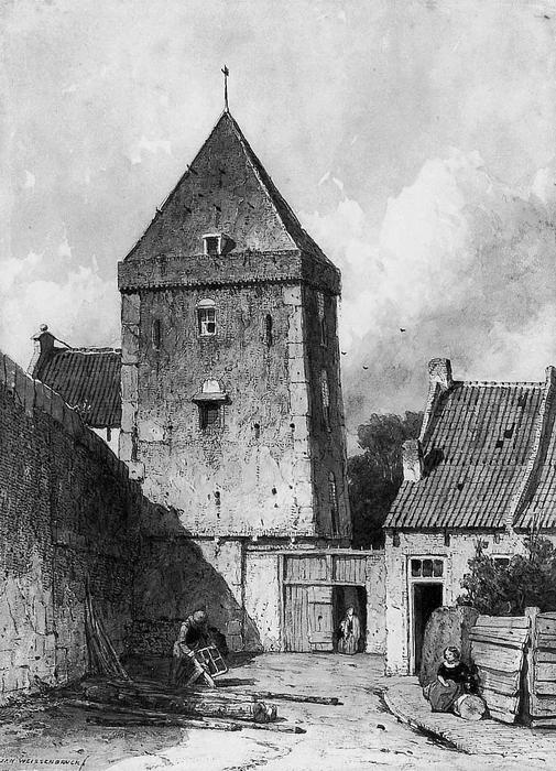 The Goilberdingenpoort In Culemborg Su — Johan Hendrik Weissenbruch