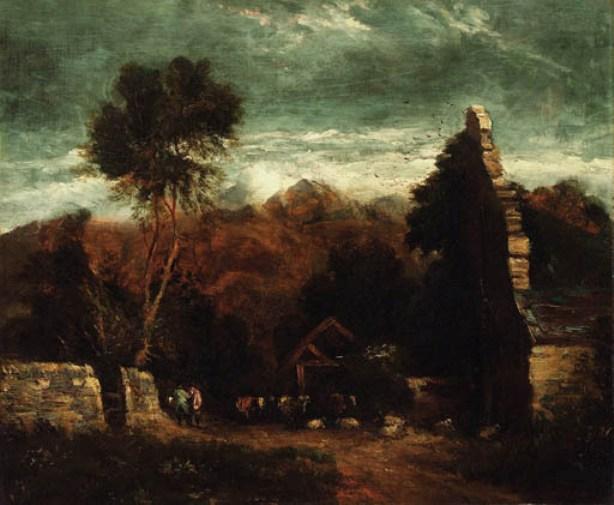A View Of Cader Idris From Cymmer Abbey, Wales — Dejvid Koks