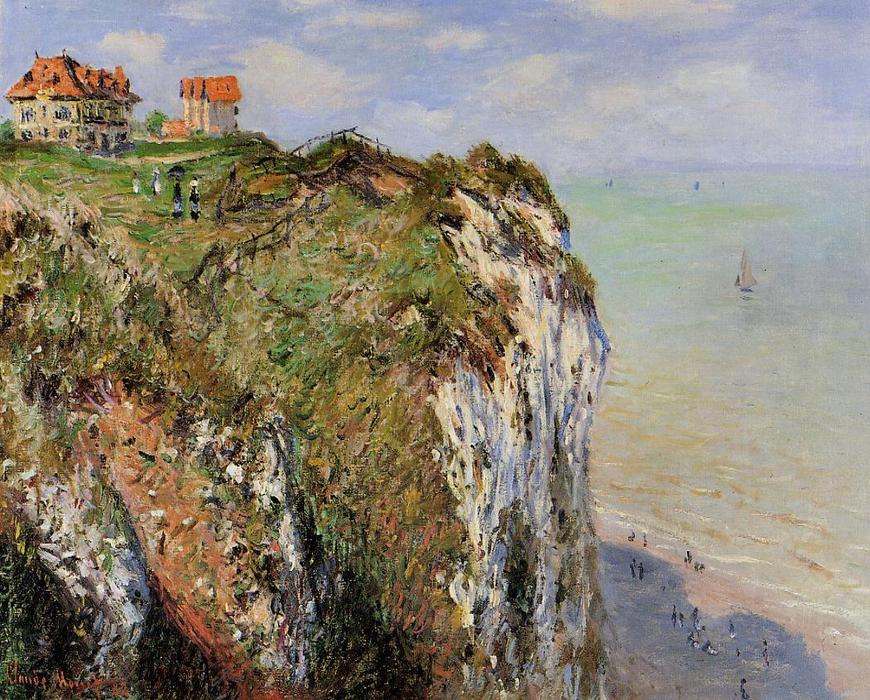 The Cliff At Dieppe — Claude Monet