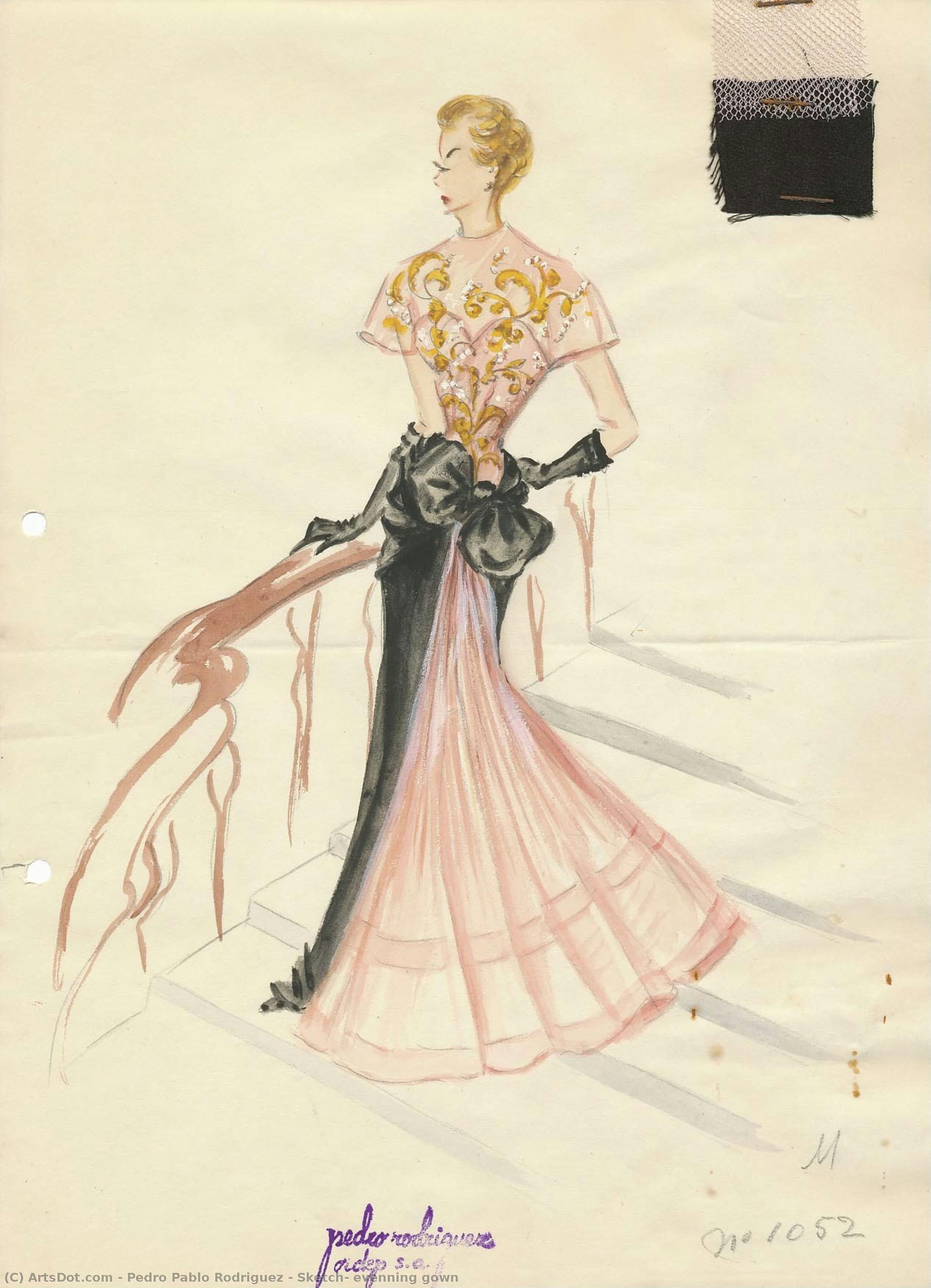 Sketch, Evenning Gown — Pedro Pablo Rodriguez