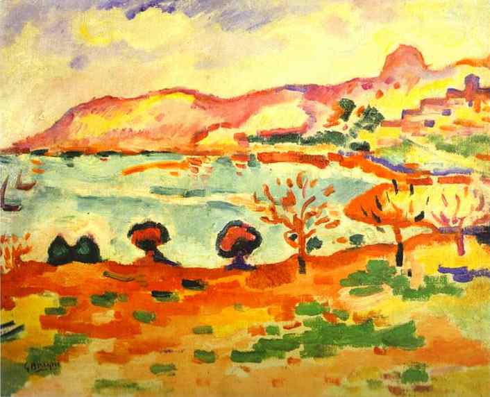 Landscape In Estaque — Жорж Брак