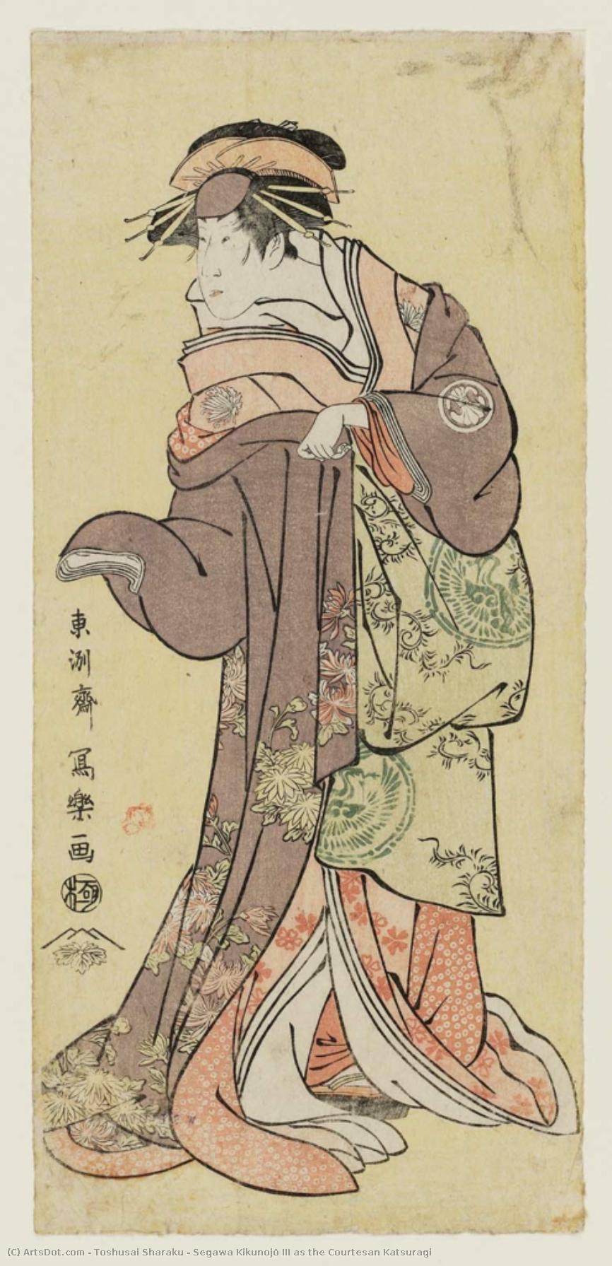 Segawa Kikunojō Iii As The Courtesan Katsuragi — Toshusai Sharaku