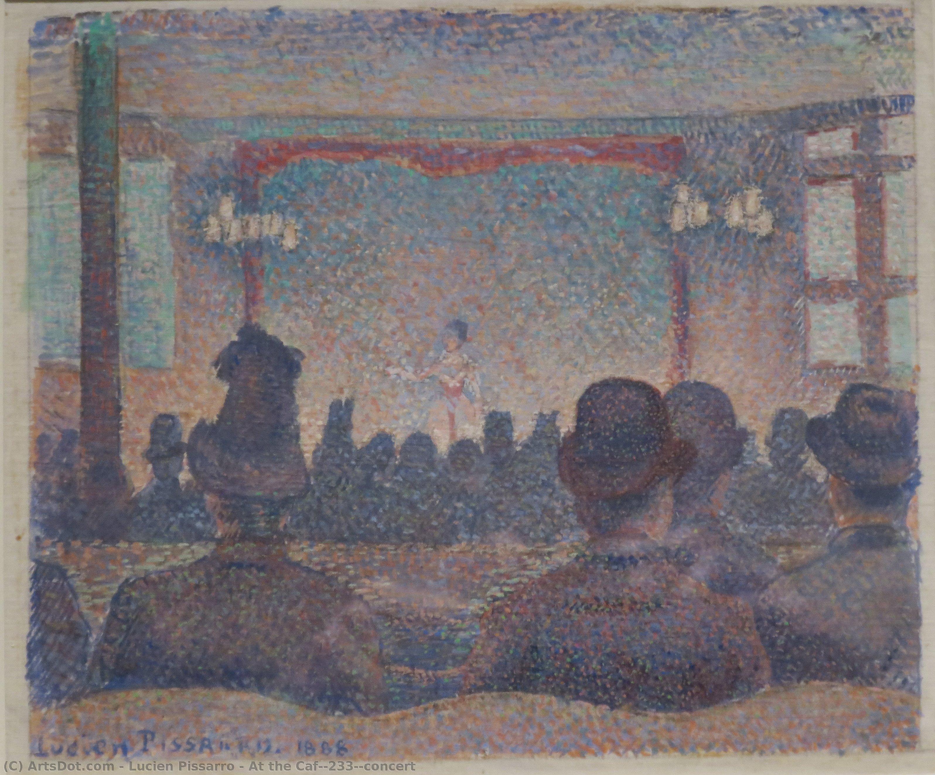 At The Café-concert — Lucien Pissarro