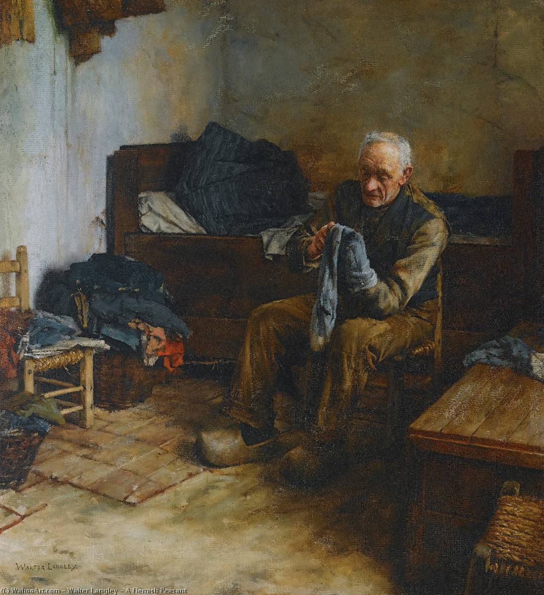 A Flemish Peasant — Walter Langley