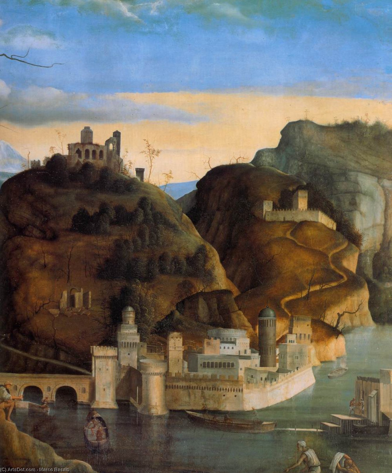 Call Of The Sons Of Zebedee (detail) — Marko Basaiti