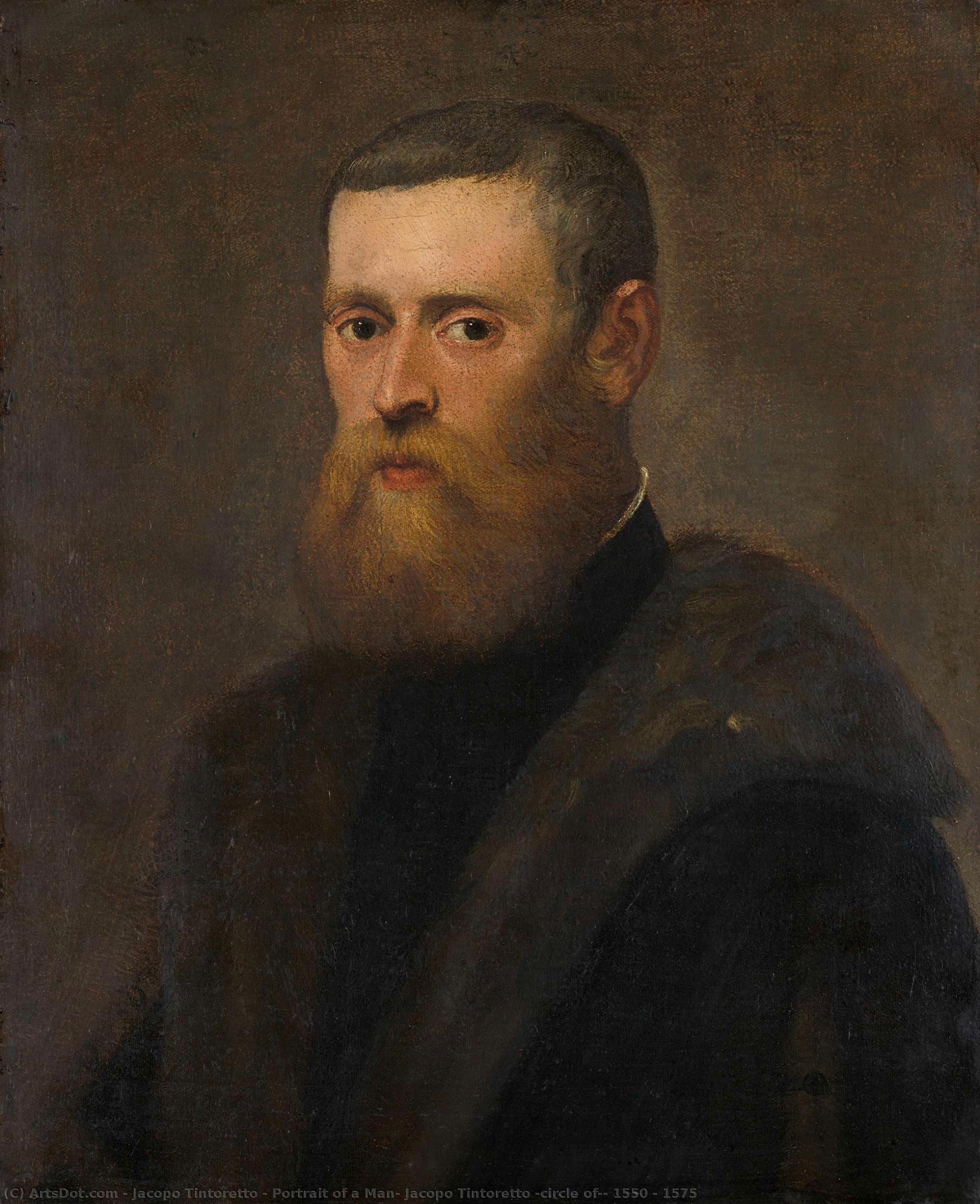 Portrait Of A Man, Jacopo Tintoretto (circle Of), 1550 - 1575 — Jacopo Tintoretto