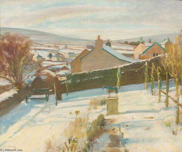 Winter In Our Garden At Withypool, Exmoor — Sir Alfred James Munnings