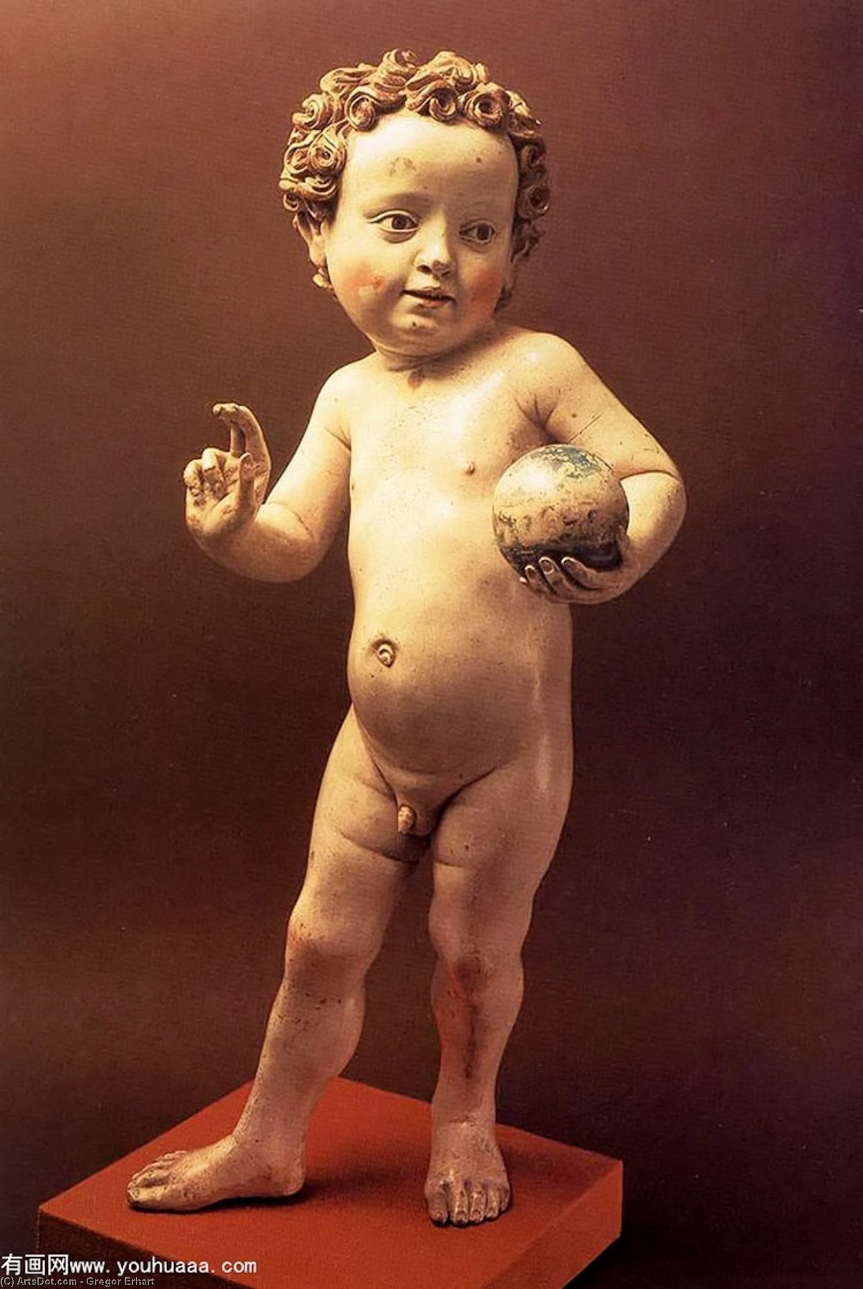 Christ Child With The Terrestrial Globe — Gregor Erhart