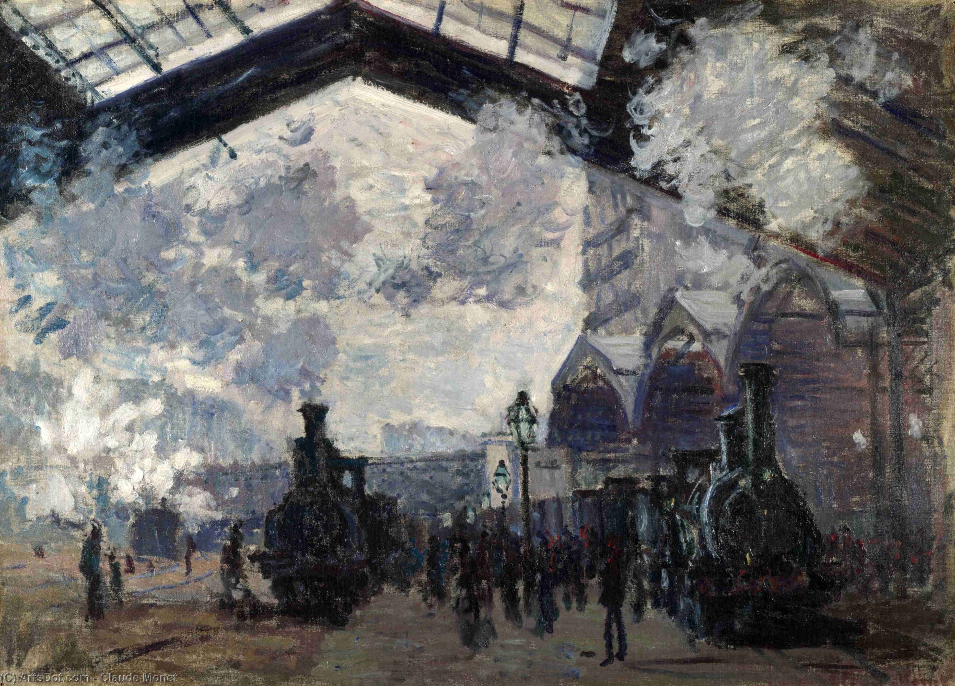 The Gare St-lazare — Claude Monet